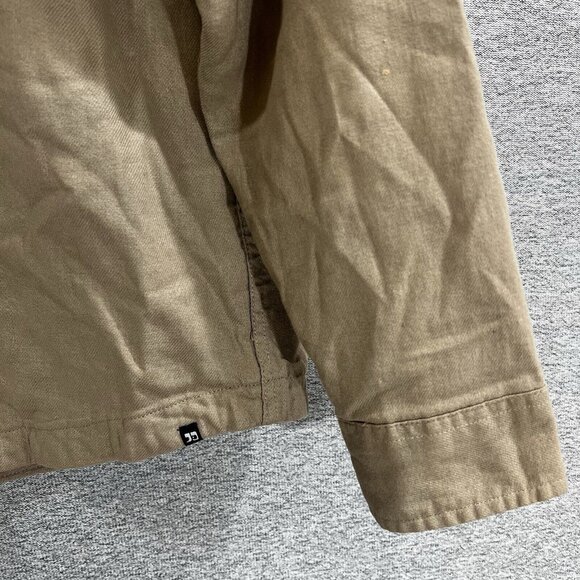 JOE’S Men’s Light Jacket Sz Medium Flannel Lined Over Shirt Jacket Brown - Picture 5 of 13